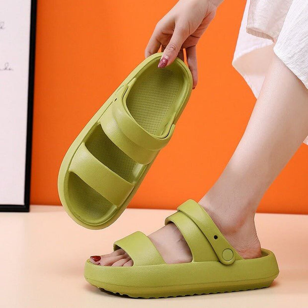 Adjustable Shoes For Women Men Sandals 3cm Thick Bottom Slippers Outdoor - TRADINGSUSALight green36to37Adjustable Shoes For Women Men Sandals 3cm Thick Bottom Slippers OutdoorTRADINGSUSA