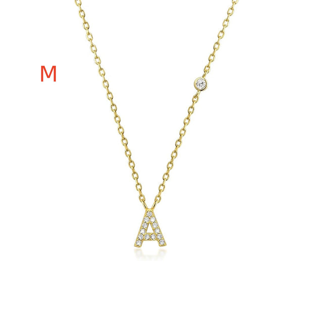 26 Letter Pendant Necklace Simple And Compact - TRADINGSUSAMGold26 Letter Pendant Necklace Simple And CompactTRADINGSUSA