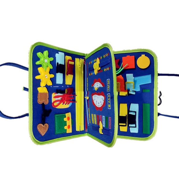 New Busy Book Children's Busy Board Dressing And Buttoning Learning Baby Early Education Preschool Sensory Learning Toy - TRADINGSUSAKNew Busy Book Children's Busy Board Dressing And Buttoning Learning Baby Early Education Preschool Sensory Learning ToyTRADINGSUSA