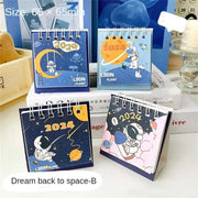 2024 Cartoon Mini Small Desk Calendar - TRADINGSUSARandom ColorDream Back To Space1PCS2024 Cartoon Mini Small Desk CalendarTRADINGSUSA