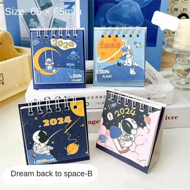 2024 Cartoon Mini Small Desk Calendar - TRADINGSUSARandom ColorDream Back To Space1PCS2024 Cartoon Mini Small Desk CalendarTRADINGSUSA