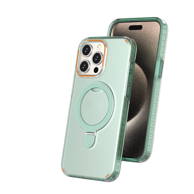 New Colorful Magnetic Bracket Phone Case - TRADINGSUSAMint GreenIP15ProMaxNew Colorful Magnetic Bracket Phone CaseTRADINGSUSA
