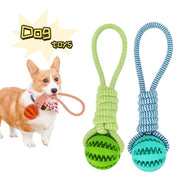 Dog Toys Balls Interactive Treat Rope Rubber Leaking Balls For Small Medium Dogs Chewing Bite Resistant Pet Tooth Cleaning - TRADINGSUSAOrangeDog Toys Balls Interactive Treat Rope Rubber Leaking Balls For Small Medium Dogs Chewing Bite Resistant Pet Tooth CleaningTRADINGSUSA