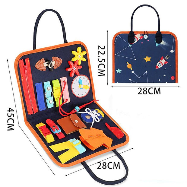 New Busy Book Children's Busy Board Dressing And Buttoning Learning Baby Early Education Preschool Sensory Learning Toy - TRADINGSUSADNew Busy Book Children's Busy Board Dressing And Buttoning Learning Baby Early Education Preschool Sensory Learning ToyTRADINGSUSA