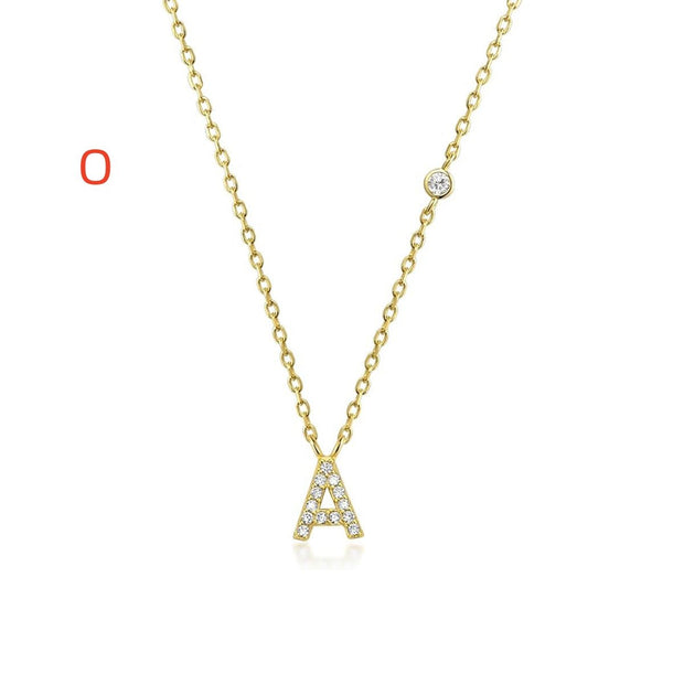 26 Letter Pendant Necklace Simple And Compact - TRADINGSUSAOGold26 Letter Pendant Necklace Simple And CompactTRADINGSUSA