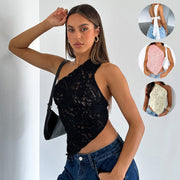 Blouse Backless Top Summer Solid Color Women's Clothes - TRADINGSUSABlackLBlouse Backless Top Summer Solid Color Women's ClothesTRADINGSUSA