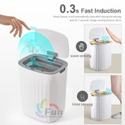 Smart Trash Can With Lid For Bedroom And Living Room Kitchen Storage Box Trash Can Induction Small Car Box Automatic Smart Dustbin Smart Trash Bin - TRADINGSUSABlack Gold20LSmart Trash Can With Lid For Bedroom And Living Room Kitchen Storage Box Trash Can Induction Small Car Box Automatic Smart Dustbin Smart Trash BinTRADINGSUSA