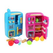 Kitchen Refrigerator Toy Fridge Playset With Play Food Set Pretend For Kids - TRADINGSUSABlueKitchen Refrigerator Toy Fridge Playset With Play Food Set Pretend For KidsTRADINGSUSA