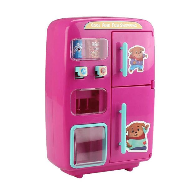 Kitchen Refrigerator Toy Fridge Playset With Play Food Set Pretend For Kids - TRADINGSUSARedKitchen Refrigerator Toy Fridge Playset With Play Food Set Pretend For KidsTRADINGSUSA