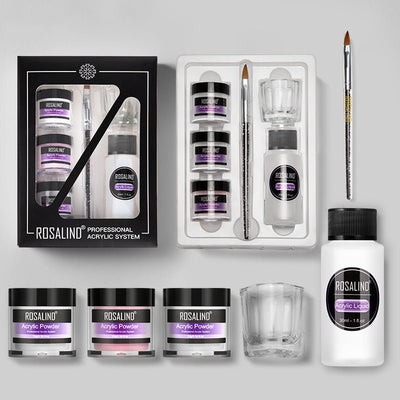 Nail Powder Acrylic System Kit Professional Nail Art Tool Set Contain Glass Cup Acrylic Liquid Extention Carving Manicure - TRADINGSUSA6pcs/setNail Powder Acrylic System Kit Professional Nail Art Tool Set Contain Glass Cup Acrylic Liquid Extention Carving ManicureTRADINGSUSA