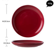 Luxury Red Glaze Ceramic Dinner Sets Kitchen - TRADINGSUSASmall red MarketLuxury Red Glaze Ceramic Dinner Sets KitchenTRADINGSUSA
