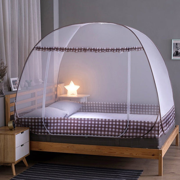 Mosquito Net Household Installation-Free Anti-Fall 1.8m Bed Yurt 1.2 Student Dormitory 1.5m Double Thickening Foldable - TRADINGSUSAKhaki4feetMosquito Net Household Installation-Free Anti-Fall 1.8m Bed Yurt 1.2 Student Dormitory 1.5m Double Thickening FoldableTRADINGSUSA