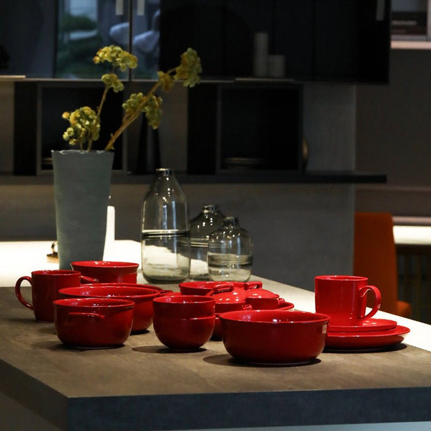 Luxury Red Glaze Ceramic Dinner Sets Kitchen - TRADINGSUSARed MarketLuxury Red Glaze Ceramic Dinner Sets KitchenTRADINGSUSA