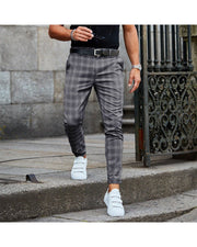 Plaid Print Pants Men's Casual Trousers Loose And Thin - TRADINGSUSADark Grey2XLPlaid Print Pants Men's Casual Trousers Loose And ThinTRADINGSUSA