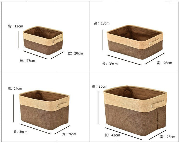 Nordic Fabric Storage Box Without Cover Imitation Cotton And Linen Folding Storage Box - TRADINGSUSABlueLNordic Fabric Storage Box Without Cover Imitation Cotton And Linen Folding Storage BoxTRADINGSUSA