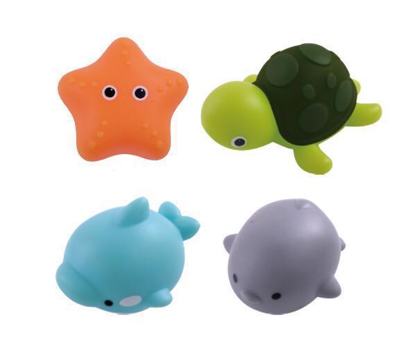 Baby Cute Animals Bath Toy Swimming Water Toys Soft Rubber Float Induction Luminous Frogs Kids Wash Play Funny Gift - TRADINGSUSAABaby Cute Animals Bath Toy Swimming Water Toys Soft Rubber Float Induction Luminous Frogs Kids Wash Play Funny GiftTRADINGSUSA