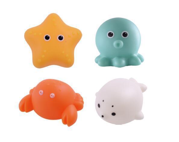 Baby Cute Animals Bath Toy Swimming Water Toys Soft Rubber Float Induction Luminous Frogs Kids Wash Play Funny Gift - TRADINGSUSABBaby Cute Animals Bath Toy Swimming Water Toys Soft Rubber Float Induction Luminous Frogs Kids Wash Play Funny GiftTRADINGSUSA