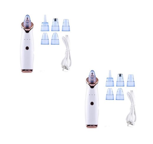 Blackhead Instrument Electric Suction Facial Washing Instrument Beauty Acne Cleaning Blackhead Suction Instrument - TRADINGSUSAWhite 2pcsBlackhead Instrument Electric Suction Facial Washing Instrument Beauty Acne Cleaning Blackhead Suction InstrumentTRADINGSUSA