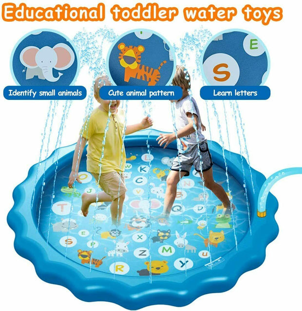 Toys For Kids Boys Girls Spray Pool Sprinkler Pad Water Spray Pad Splash Play Mat Toys Inflatable Splash Play