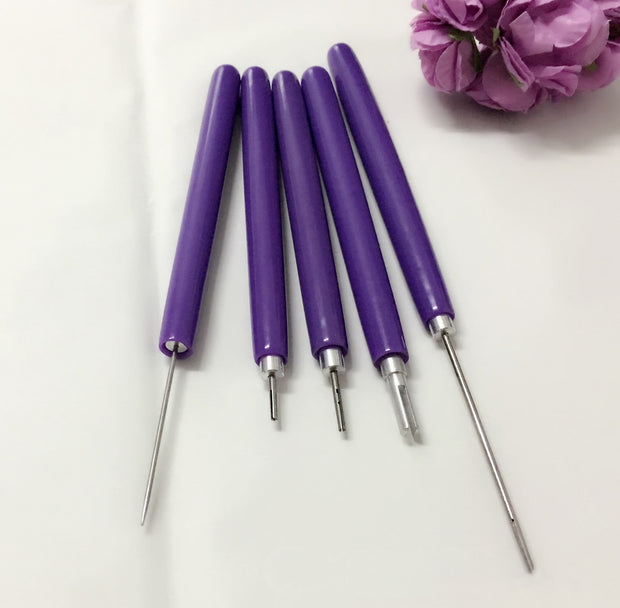 Quilling Paper Long And Short Needle Roll Paper Pen - TRADINGSUSAPurple5 piecesQuilling Paper Long And Short Needle Roll Paper PenTRADINGSUSA