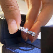 Heart-shaped Diamond Row Diamond Ring Fashion Love - TRADINGSUSAKYRA01029No 6Heart-shaped Diamond Row Diamond Ring Fashion LoveTRADINGSUSA