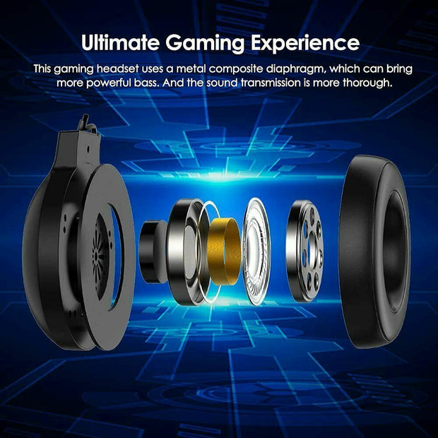 3.5mm Gaming Headset With Mic Headphone For PC Laptop Nintendo PS4 - TRADINGSUSABlack3.5mm Gaming Headset With Mic Headphone For PC Laptop Nintendo PS4TRADINGSUSA