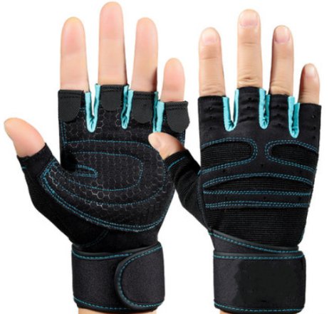 Half finger gym gloves - TRADINGSUSASBlueHalf finger gym glovesTRADINGSUSA