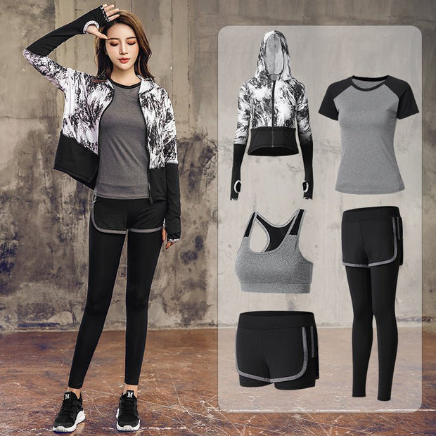Gym workout Suit - TRADINGSUSA1 Grey and blackMGym workout SuitTRADINGSUSA