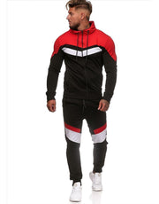 Color Block Hoodie Sports Wear - TRADINGSUSARed3XLColor Block Hoodie Sports WearTRADINGSUSA