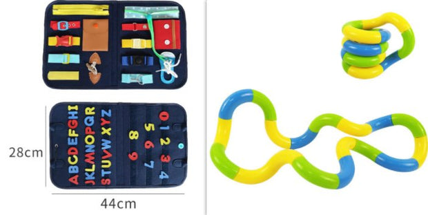 New Busy Book Children's Busy Board Dressing And Buttoning Learning Baby Early Education Preschool Sensory Learning Toy - TRADINGSUSAC setNew Busy Book Children's Busy Board Dressing And Buttoning Learning Baby Early Education Preschool Sensory Learning ToyTRADINGSUSA