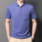 Short-sleeved Solid Color T-shirt Polo Shirt T-shirt - TRADINGSUSAPurple2XLShort-sleeved Solid Color T-shirt Polo Shirt T-shirtTRADINGSUSA