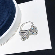 Full Diamond Bow Ring Female Fashion Personality - TRADINGSUSAKYRA011686 YardsFull Diamond Bow Ring Female Fashion PersonalityTRADINGSUSA