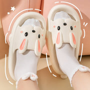 Cute Rabbit Slippers For Kids Women Summer Home Shoes Bathroom Slippers - TRADINGSUSAWhite30to31Cute Rabbit Slippers For Kids Women Summer Home Shoes Bathroom SlippersTRADINGSUSA