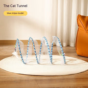 Foldable Cat Tunnel Telescopic Maze Toy - TRADINGSUSAStripesFoldable Cat Tunnel Telescopic Maze ToyTRADINGSUSA