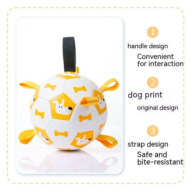 Dog Interactive Football Toys Children Soccer Dog Outdoor Training Balls Pet Sporty Bite Chew Teething Ball With Cute Printing - TRADINGSUSAPuppy WhiteDiameter 15cmDog Interactive Football Toys Children Soccer Dog Outdoor Training Balls Pet Sporty Bite Chew Teething Ball With Cute PrintingTRADINGSUSA