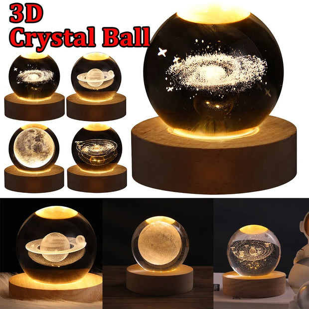 LED Night Light Galaxy Crystal Ball Table Lamp 3D Planet Moon Lamp Bedroom Home Decor For Kids Party Children Birthday Gifts - TRADINGSUSASolid Wood SeatFerris Wheel 6CMUSBLED Night Light Galaxy Crystal Ball Table Lamp 3D Planet Moon Lamp Bedroom Home Decor For Kids Party Children Birthday GiftsTRADINGSUSA