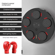 Children's Music Boxing Machine Blue Light Hitting Reaction Boxing Target Intelligent Electronic Wall Target - TRADINGSUSARed Light With GlovesChildren's Music Boxing Machine Blue Light Hitting Reaction Boxing Target Intelligent Electronic Wall TargetTRADINGSUSA