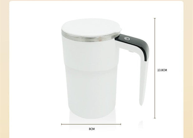 Electric Coffee Mug USB Rechargeable Automatic Magnetic Cup IP67 Waterproof Food-Safe Stainless Steel For Juice Tea Milksha Kitchen Gadgets - TRADINGSUSAWhiteUSBElectric Coffee Mug USB Rechargeable Automatic Magnetic Cup IP67 Waterproof Food-Safe Stainless Steel For Juice Tea Milksha Kitchen GadgetsTRADINGSUSA