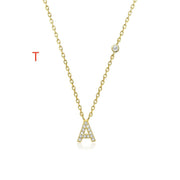 26 Letter Pendant Necklace Simple And Compact - TRADINGSUSATGold26 Letter Pendant Necklace Simple And CompactTRADINGSUSA