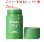 Cleansing Green Tea Mask Clay Stick Oil Control Anti-Acne Whitening Seaweed Mask Skin Care - TRADINGSUSAGreen Tea Mud Mask 2pcsCleansing Green Tea Mask Clay Stick Oil Control Anti-Acne Whitening Seaweed Mask Skin CareTRADINGSUSA