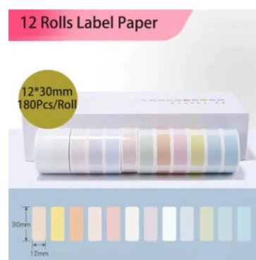 Pure color label thermal paper - TRADINGSUSA12 rolls12x30x180Pure color label thermal paperTRADINGSUSA