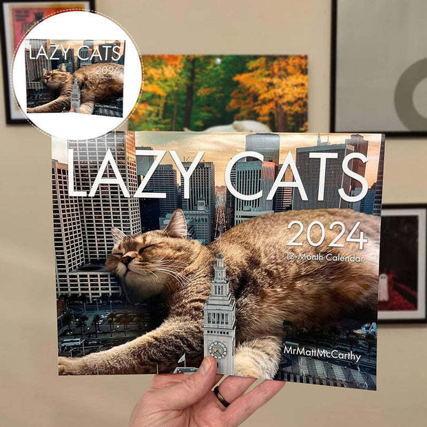 Cat Paper Calendar Interesting 2024 - TRADINGSUSA202421x14x1cmCat Paper Calendar Interesting 2024TRADINGSUSA