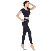Pocket Yoga Clothes Suit Women - TRADINGSUSARoyal BlueLPocket Yoga Clothes Suit WomenTRADINGSUSA
