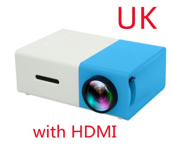 Portable Projector 3D Hd Led Home Theater HDMI-compatible - TRADINGSUSABlue UK with HDMIPortable Projector 3D Hd Led Home Theater HDMI-compatibleTRADINGSUSA