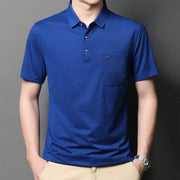 Short-sleeved Solid Color T-shirt Polo Shirt T-shirt - TRADINGSUSARoyal blue2XLShort-sleeved Solid Color T-shirt Polo Shirt T-shirtTRADINGSUSA