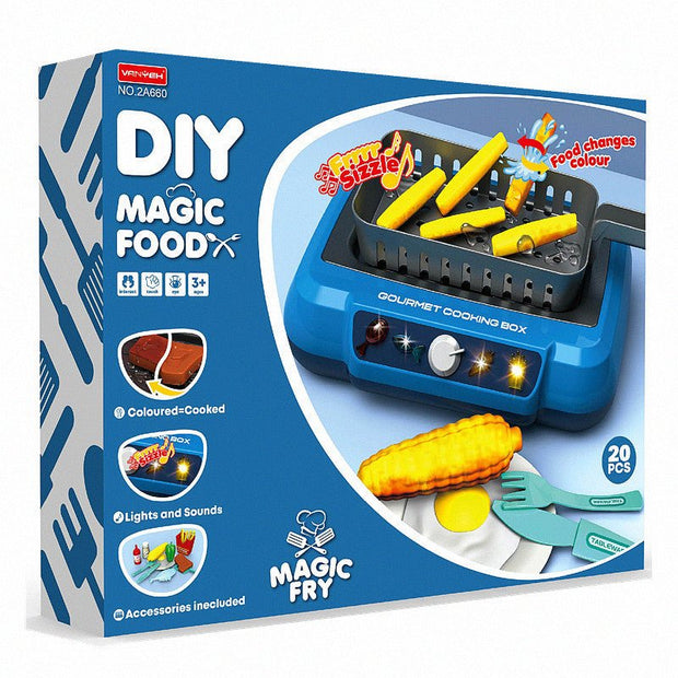 Induction Kitchen Cooking Toys Diy Children's Play House Toy Food Recognize Change Color Toys Kids Gifts - TRADINGSUSABlueInduction Kitchen Cooking Toys Diy Children's Play House Toy Food Recognize Change Color Toys Kids GiftsTRADINGSUSA