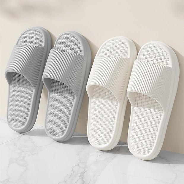 Striped Design Home Slippers For Women Men Soft Anti-slip Floor Bathroom Slippers Solid House Shoes - TRADINGSUSAGrey36or37Striped Design Home Slippers For Women Men Soft Anti-slip Floor Bathroom Slippers Solid House ShoesTRADINGSUSA