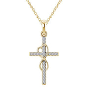 Alloy Pendant With Diamond And Eight-character Cross - TRADINGSUSATwocolor1PCAlloy Pendant With Diamond And Eight-character CrossTRADINGSUSA