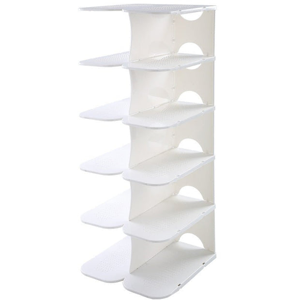 Space Saving Shoe Rack Bathroom Kitchen Shoe Slippers Rack - TRADINGSUSAWhiteSpace Saving Shoe Rack Bathroom Kitchen Shoe Slippers RackTRADINGSUSA