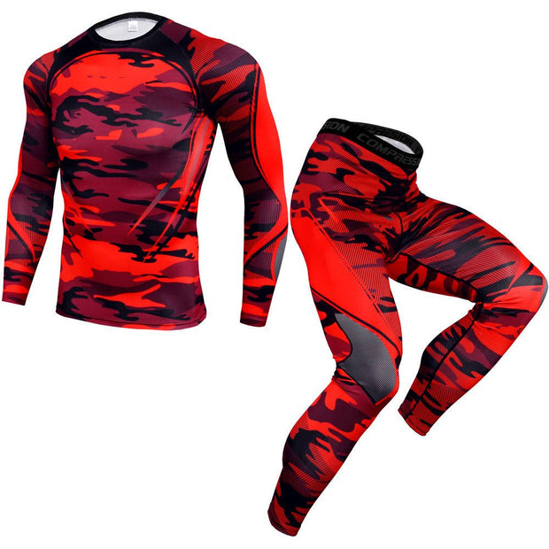 Gym suit sports suit - TRADINGSUSACamouflage redLGym suit sports suitTRADINGSUSA